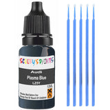 Touch Up Paint For Audi A6 Plasma Blue Lz5Y Blue Scratch Stone Chip 10Ml