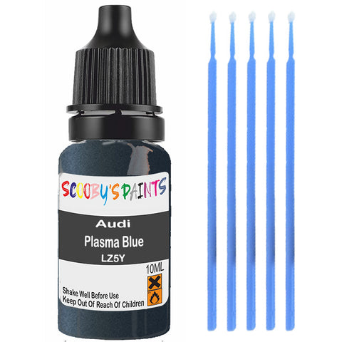 Touch Up Paint For Audi A6 Plasma Blue Lz5Y Blue Scratch Stone Chip 10Ml