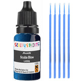 Touch Up Paint For Audi A4 Allroad Scuba Blow Lx5Q Blue Scratch Stone Chip 10Ml