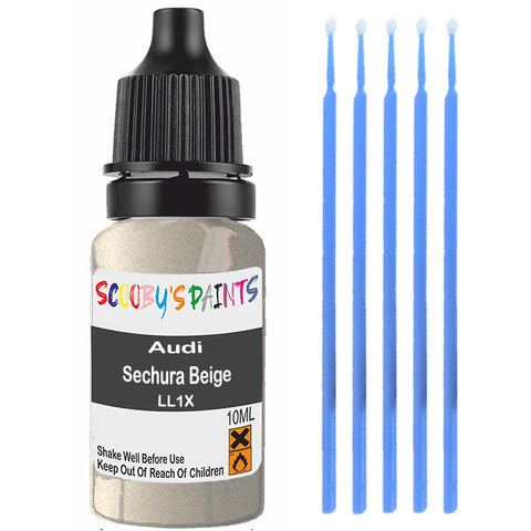 Touch Up Paint For Audi A6 Sechura Beige Ll1X Beige Scratch Stone Chip 10Ml