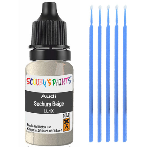 Touch Up Paint For Audi A3 Limousine Sechura Beige Ll1X Beige Scratch Stone Chip 10Ml
