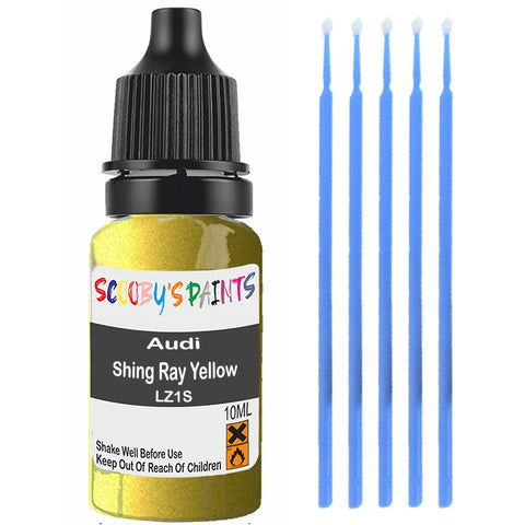 Touch Up Paint For Audi A3 Shing Ray Yellow Lz1S Yellow Scratch Stone Chip 10Ml