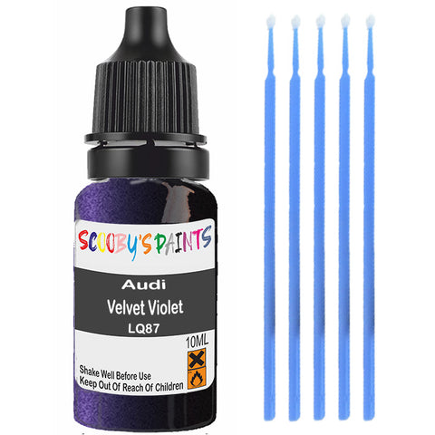 Touch Up Paint For Audi A6 Allroad Velvet Violet Lq87 Purple Scratch Stone Chip 10Ml