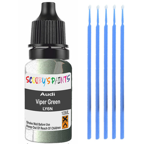 Touch Up Paint For Audi A3/S3 Viper Green Ly6N Green Scratch Stone Chip 10Ml