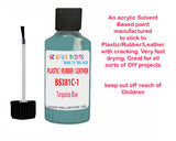 BS381C-102 Turquoise Blue Touch up paint repair, scratches, scuff, chips, damage, fix, window restore, window pvc, upvc