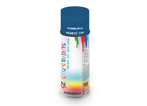 Middle Blue Bs381C109 Window Door Aerosol Spray Paint Pvc And Upvcblue Spray