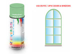 Opaline Green BS381C275 Window and door upvc pvc scratch scuff repar in colour GREEN gloss, matt, satin spray for windows and doors