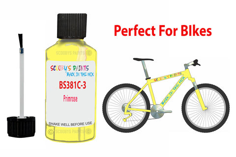 Bs381C 310 Primrose Bicycle Frame Acrylic Yellow Metal Bike Touch Up Paint