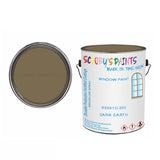 BS381C-350 Dark Earth For Bicycle Frames Acrylic Brown Metal Bike 250Ml Tin
