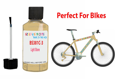 Bs381C 361 Light Stone Bicycle Frame Acrylic Yellow Metal Bike Touch Up Paint