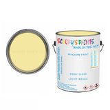 BS381C-366 Light Beige For Bicycle Frames Acrylic Yellow Metal Bike 250Ml Tin