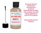 BS381C-380 Camouflage Desert Sand Touch up paint repair, scratches, scuff, chips, damage, fix, window restore, window pvc, upvc