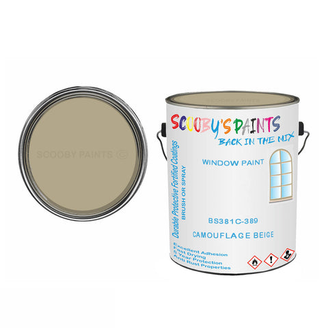 Camouflage Beige Bs381C-389 Window Door Paint Brush Or Spray Pvc Upvc Beige Tin