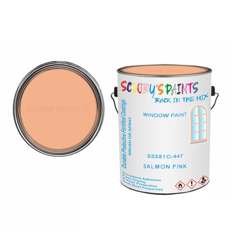 Salmon Pink Bs381C-447 Window Door Paint Brush Or Spray Pvc Upvc Pink Tin