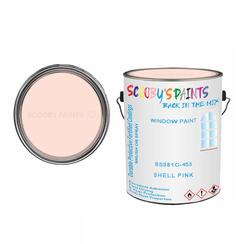 Shell Pink Bs381C-453 Window Door Paint Brush Or Spray Pvc Upvc Pink Tin
