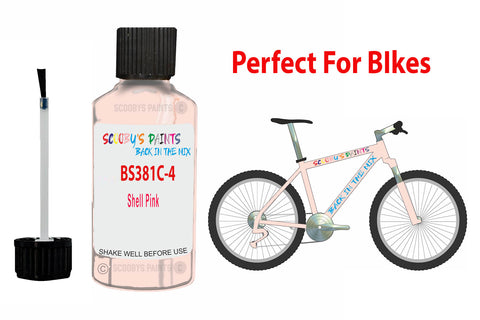 Bs381C 453 Shell Pink Bicycle Frame Acrylic Pink Metal Bike Touch Up Paint