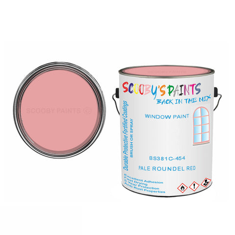 Pale Roundel Red Bs381C-454 Window Door Paint Brush Or Spray Pvc Upvc Pink Tin