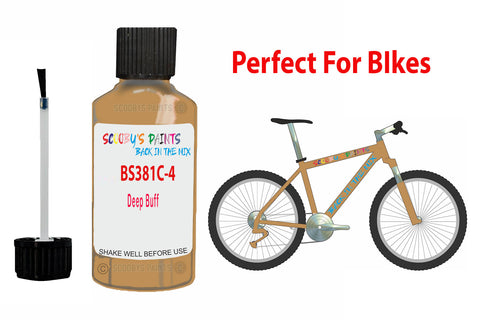 Bs381C 460 Deep Buff Bicycle Frame Acrylic Gold Metal Bike Touch Up Paint
