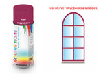 RUBY BS381C542 Window and door upvc pvc scratch scuff repar in colour RED gloss, matt, satin spray for windows and doors