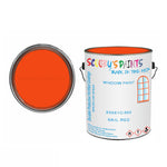 BS381C-593 Rail Red For Bicycle Frames Acrylic Orange Metal Bike 250Ml Tin