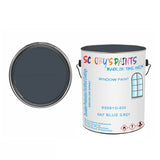 BS381C-633 Raf Blue Grey For Bicycle Frames Acrylic Silver-Grey Metal Bike 250Ml Tin