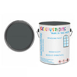BS381C-671 Middle Graphite For Bicycle Frames Acrylic Silver-Grey Metal Bike 250Ml Tin