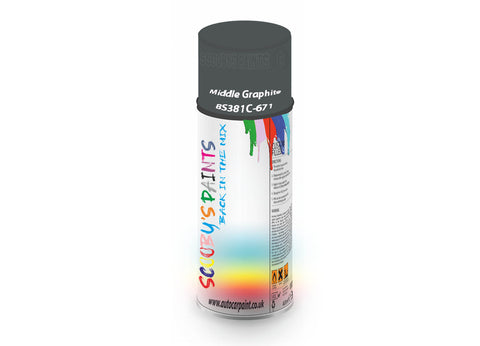 Middle Graphite Bs381C671 Window Door Aerosol Spray Paint Pvc And Upvcsilver-Grey Spray