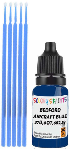 Close-up chip repair on 1997-2013 Bedford All in factory Aircraft Blue (paint code 37U,0QT,682,18U)