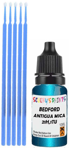 Close-up chip repair on 2004-2010 Bedford All in factory Antigua Mica (paint code 21H,1TU)