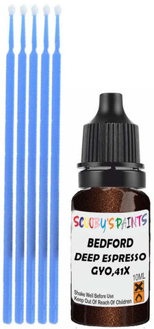 Close-up chip repair on 2013-2017 Bedford All in factory Deep Espresso Brown Metallic (paint code GYO,41X)