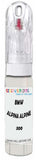 10ml–30ml touch-up kit for Bmw Alpina chips and scratches, precise colour match to Alpina Alpine White 3 300