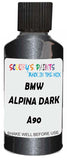 Detail brush applying Grey Metallic to a small door scratch on an Bmw Alpina, clean OEM finish