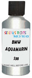 Detail brush applying Blue Metallic to a small door scratch on an Bmw 7-Series, clean OEM finish
