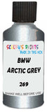 Detail brush applying Grey Metallic to a small door scratch on an Bmw 7-Series, clean OEM finish