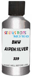 Detail brush applying Silver Metallic to a small door scratch on an Bmw 7-Series, clean OEM finish