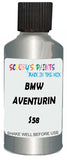 Detail brush applying Silver Metallic to a small door scratch on an Bmw M3, clean OEM finish
