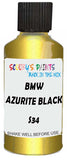 Detail brush applying Purple-Violet Metallic to a small door scratch on an Bmw M3, clean OEM finish