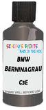 Detail brush applying Grey Metallic to a small door scratch on an Bmw 7-Series, clean OEM finish