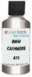 Detail brush applying Silver Metallic to a small door scratch on an Bmw 5-Series Limousine, clean OEM finish