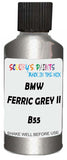 Detail brush applying Grey Metallic to a small door scratch on an Bmw 5-Series Limousine, clean OEM finish