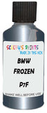 Detail brush applying Blue Metallic to a small door scratch on an Bmw 8-Series Coupe, clean OEM finish
