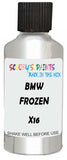 Detail brush applying White Metallic to a small door scratch on an Bmw M3 Touring, clean OEM finish