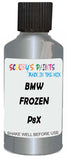 Detail brush applying Grey Metallic to a small door scratch on an Bmw M4 Coupe, clean OEM finish