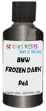 Detail brush applying Brown Metallic to a small door scratch on an Bmw 8-Series Coupe, clean OEM finish