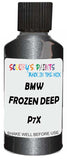 Detail brush applying Grey Metallic to a small door scratch on an Bmw M3, clean OEM finish