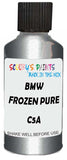 Detail brush applying Grey Metallic to a small door scratch on an Bmw M3, clean OEM finish