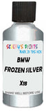 Detail brush applying Silver Metallic to a small door scratch on an Bmw M3, clean OEM finish