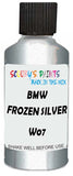 Detail brush applying Silver Metallic to a small door scratch on an Bmw M4, clean OEM finish