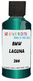 Detail brush applying Green Metallic to a small door scratch on an Bmw 7-Series, clean OEM finish