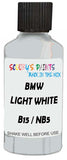 Detail brush applying White Solid to a small door scratch on an Bmw C-Evolution, clean OEM finish